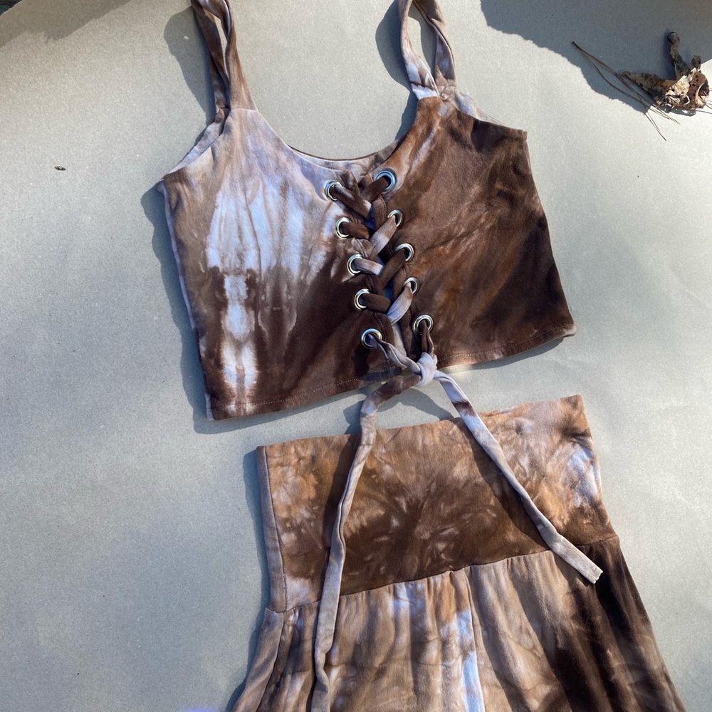 Wildwood harts corset tank and wide leg comfy set